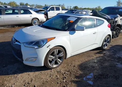 2013 Hyundai Veloster Base W/Black z USA, uszkodzony, nr VIN KMHTC6ADXDU099462